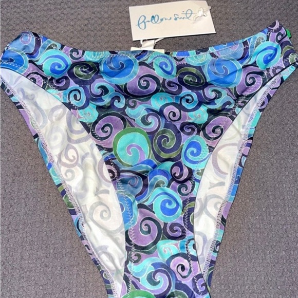 FOLLOW SUIT Marie Bikini Top & Bottom, Psychedelic XS with tags FINAL OFFER!! - Picture 5 of 10